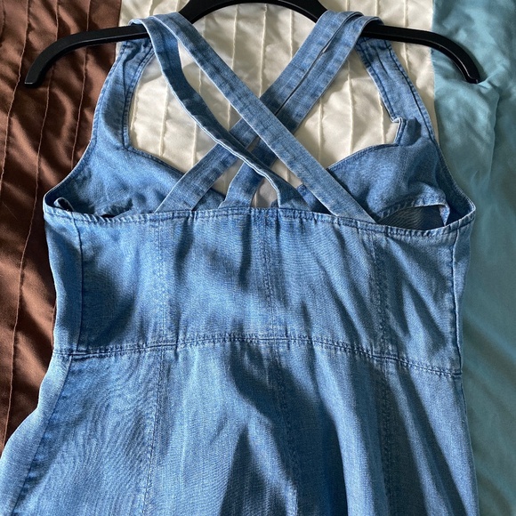 Denim midi dress - Picture 2 of 3